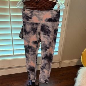 Athleta Kids Blue and Pink Leggings